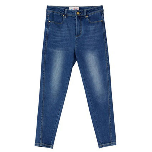 谜底牛仔裤九分小脚裤女2023春新款高腰百搭修身铅笔裤231MK0016 商品图4