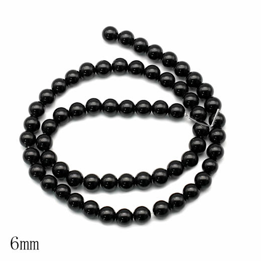 黑玛瑙珠子珠料半成品意卡米诺手串念珠单颗散珠 商品图4