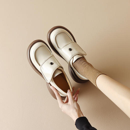 时尚减龄，圆头里外全皮单鞋MDY-M235-13 商品图1