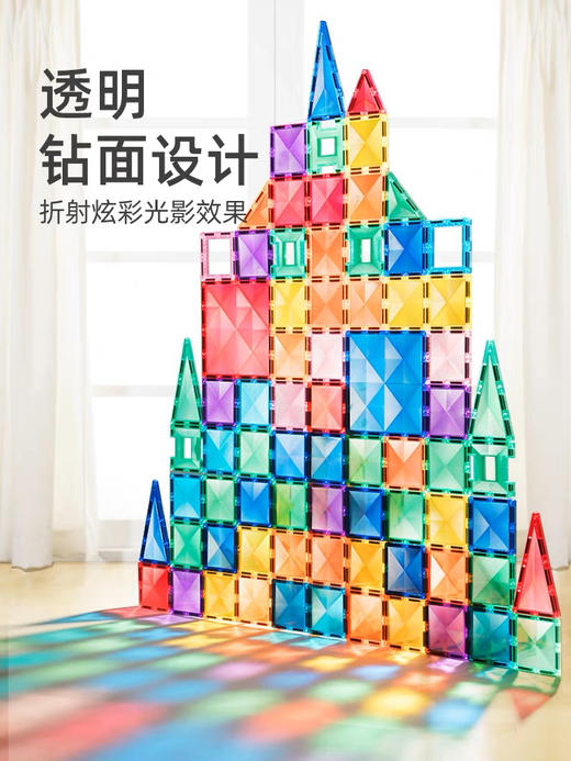 GZK mideer弥鹿MD1141钻面彩窗磁力片-100PCS 商品图1