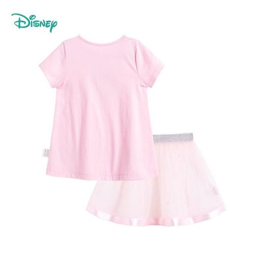 迪士尼童装 女童夏季套装宝宝短袖新款洋气上衣仙裙子两件套212T1247 商品图5