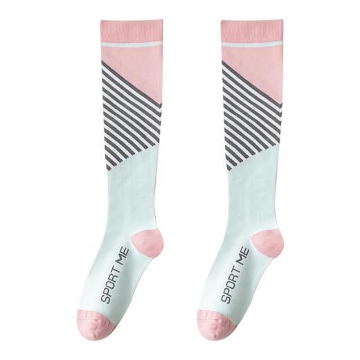 「数款配色！运动肌能压缩袜」女健身跑步跳绳压力小腿袜子夏季薄款长筒配饰 商品图4