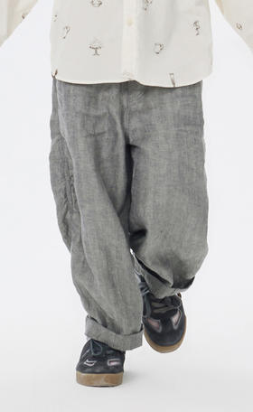 jnby  23年春款  亚麻凉爽舒适阔腿长裤  1N3E11890