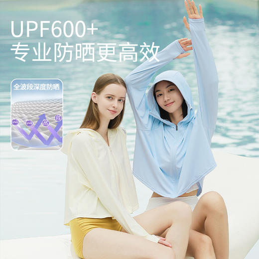 新Supield素湃全波段防晒斗篷连帽夏季薄款防晒服皮肤衣702 商品图3
