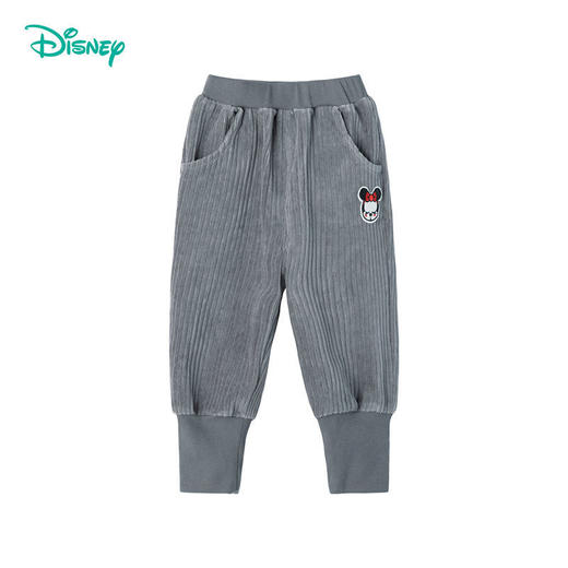 迪士尼童装女童裤子秋装儿童运动裤中小童休闲裤束脚新款潮213K1181 商品图3