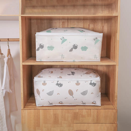 【防水防潮！棉被专属收纳袋】卡通印花PEVA材质，防尘搬家衣物整理收纳包，旅行打包袋子，换季收纳常备，结实耐磨耐用，比收纳箱收纳柜还好用！家庭整理 商品图1