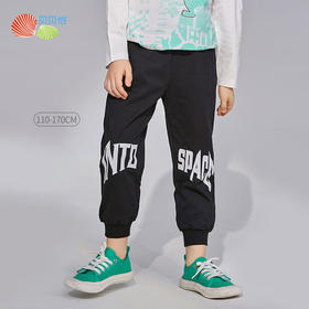 贝贝怡中大童休闲长裤男童裤子春秋新款宽松中大童运动裤儿童长裤