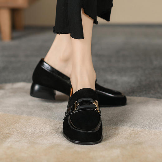 春季新款，羊反绒猪里皮乐福鞋KMQ-1016-2 商品图8