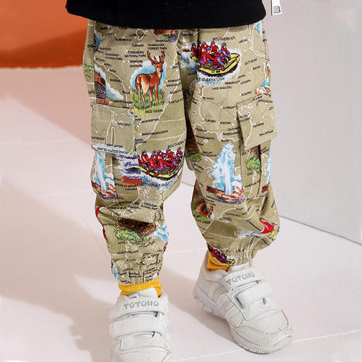 【专用清仓】龙之涵全棉贡缎工装裤小童韩版长裤男女 商品图10