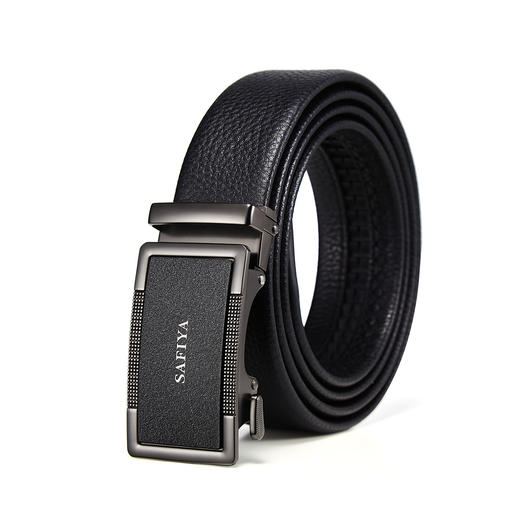 Safiya/索菲娅 头层牛皮2023新款男士自动扣皮带时尚休闲裤腰带SF506017Y 商品图6