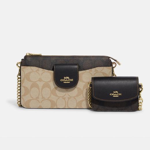 4折好价￥1280直邮到手！Coach Poppy二合一链条包 商品图0