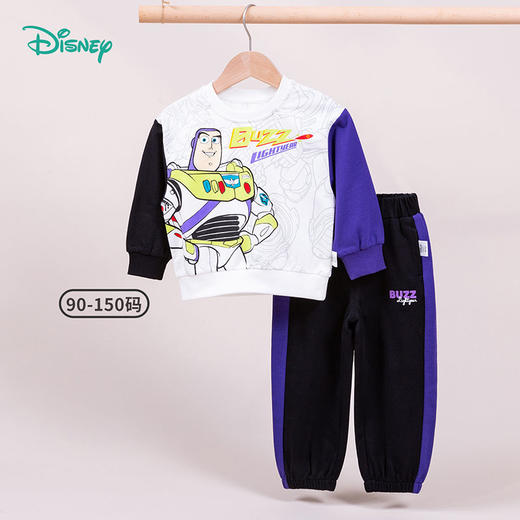 迪士尼童装男童套装儿童卫衣卫裤新款春秋装两件套中小童长袖潮221T1350 商品图5