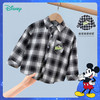 迪士尼童装男童格子衬衫米奇卡通洋气潮搭中大童宝宝上衣衬衣 商品缩略图8