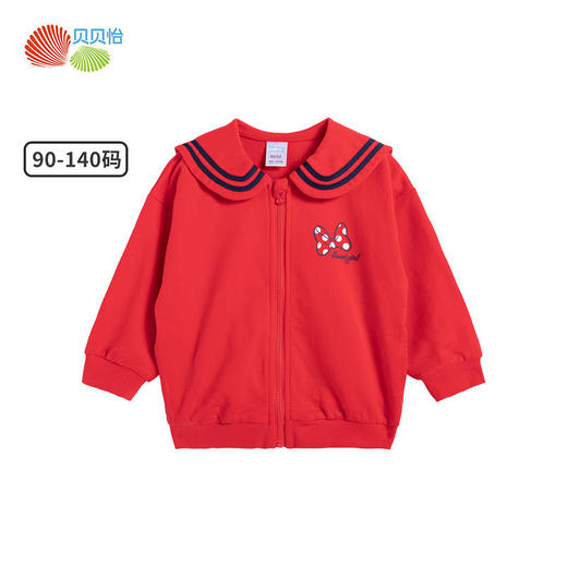 贝贝怡女童外套儿童中大童洋气英伦女孩娃娃领公主风外穿新款外套213S2809 商品图4