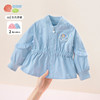 贝贝怡童装女童风衣外套秋冬保暖新款儿童衣服防风上衣秋装 商品缩略图5