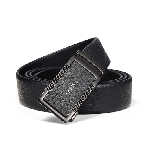 Safiya/索菲娅 头层牛皮2023新款男士自动扣皮带时尚休闲裤腰带SF506017Y 商品图7