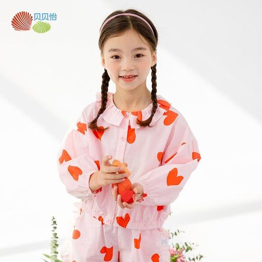 贝贝怡童装女童夏季外套甜美可爱儿童上衣2022新款全棉舒适外套 商品图1