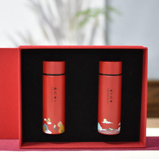 羽诗制造出品 并蒂同心套装 阳明心学口袋杯保温保冷 迷你出行便携保温杯150ML 商品图3