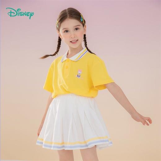 迪士尼童装 女童百褶裙套装夏季女孩学院风短袖T恤裙子运动洋气潮222T1361 商品图3