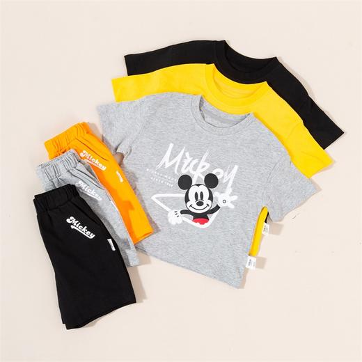 迪士尼童装 男童短袖套装夏季新款男孩运动帅气儿童两件套装222T1383 商品图8