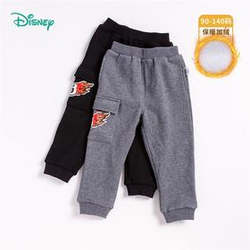 迪士尼童装 男童秋冬长裤新款加绒儿童裤子中小童运动休闲裤213K1193