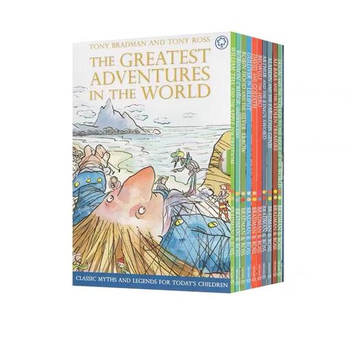 【6-12岁推荐】The Greatest Adventures in the World 世界上的伟大冒险故事小说英文版 鲁滨逊漂流记 格列佛游记故事 商品图0
