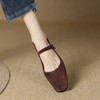 纯色优雅，低跟羊反皮猪皮里单鞋KMQ-1033-3 商品缩略图3