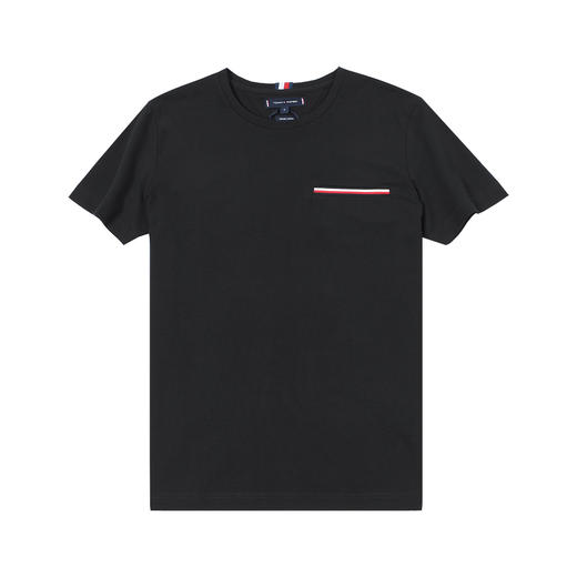 织带口袋 珠地网眼棉微弹圆领短袖T恤 T-1190 商品图9