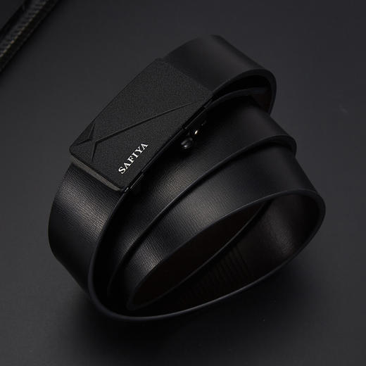 Safiya/索菲娅 二层牛皮男士皮带时尚自动扣皮带商务休闲百搭腰带男SF506014Y 商品图2