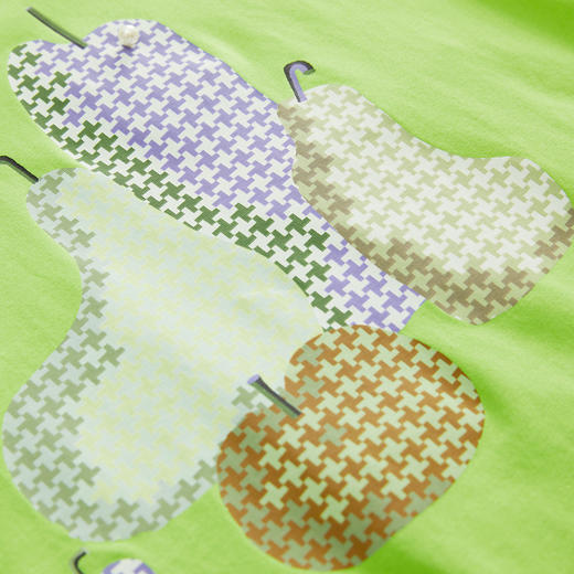 谜底短袖T恤女23春季新款特色印花圆领宽松短款百搭上衣231MT0015 商品图3