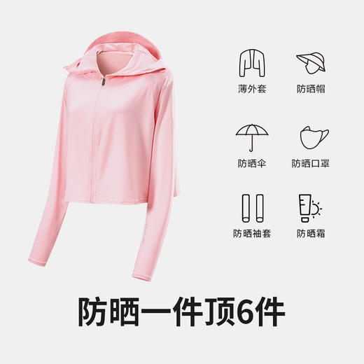 新Supield素湃全波段防晒斗篷连帽夏季薄款防晒服皮肤衣702 商品图1