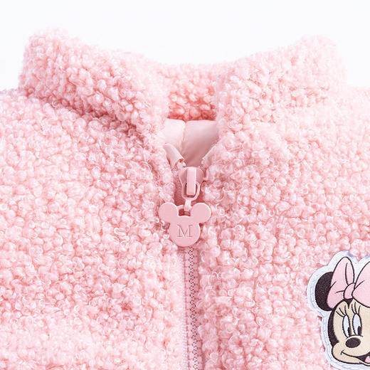 迪士尼童装 女童马甲秋冬季宝宝毛绒坎肩儿童卡通可爱马夹潮 商品图7