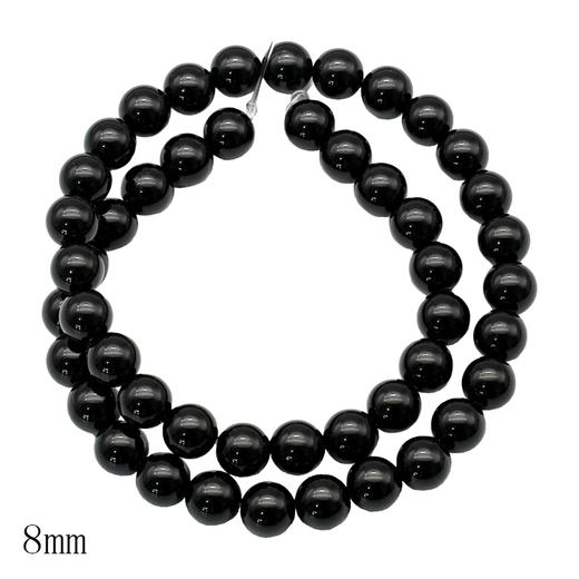 黑玛瑙珠子珠料半成品意卡米诺手串念珠单颗散珠 商品图2