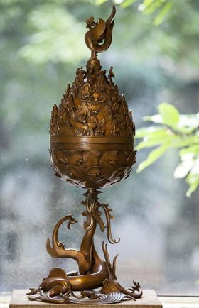 龙腾凤舞博山炉