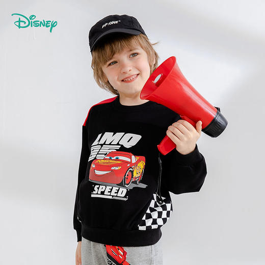 迪士尼童装男童卫衣儿童上衣中小童春秋潮洋气男孩炸街春装新款221S1653 商品图3