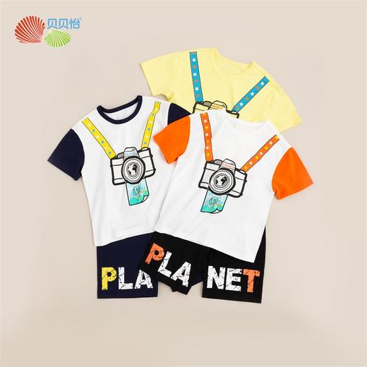 贝贝怡儿童短袖套装男童夏季新品纯棉宝宝衣服休闲服运动服222T2452
 商品图9
