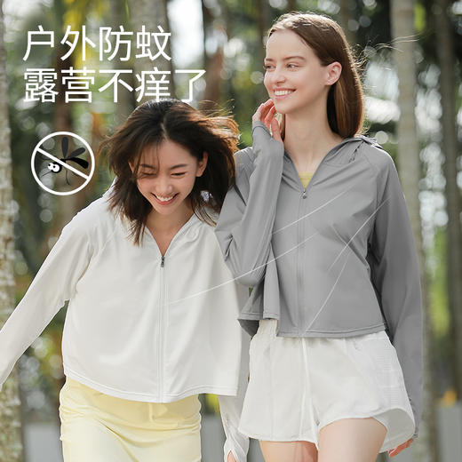 新Supield素湃全波段防晒斗篷连帽夏季薄款防晒服皮肤衣702 商品图2