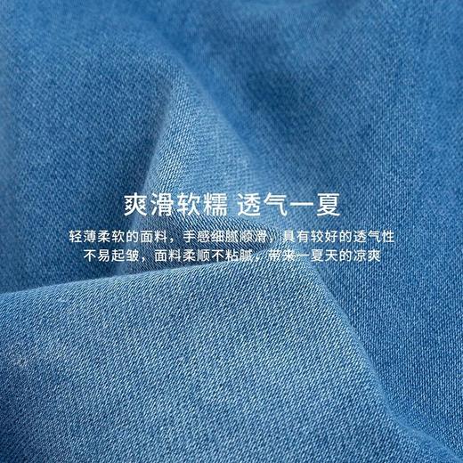 迪士尼童装 男童牛仔短裤夏新款外穿男孩中裤宽松薄款裤子潮 商品图6