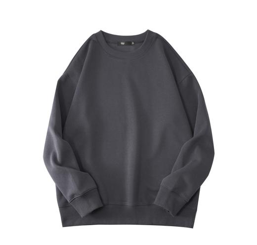 PINLI品立秋季新款纯色套头长袖卫衣男士宽松百搭休闲上衣潮GD223309324 商品图3