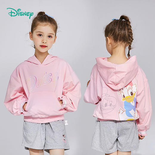 迪士尼童装春秋新款女童套头卫衣儿童洋气上衣宝宝时髦衣服 商品图4