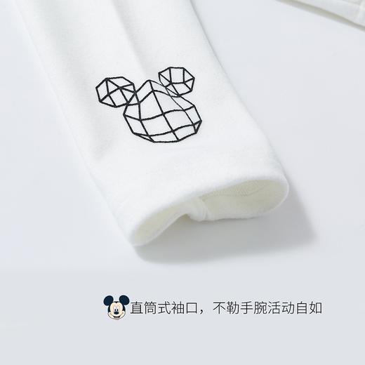迪士尼童装儿童半高领长袖T恤男女童保暖打底衫纯色韩版卡通上衣223S1737 商品图5