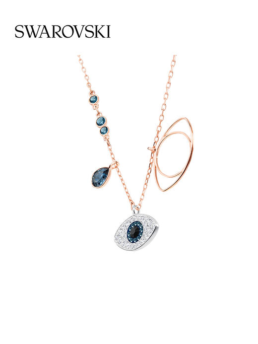 【分销】以爱之名 守护你我  施华洛世奇恶魔之眼女项链锁骨链/女手镯 商品图0