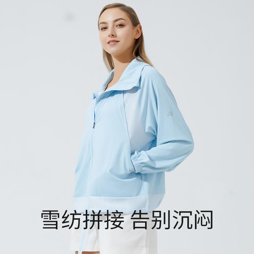 Supield素湃黑科技全波段防晒衣女高领护颈一体薄防晒服长袖透气 商品图5