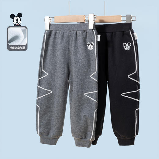迪士尼童装男童裤子玩酷米奇时尚休闲长裤舒适百搭214DK0174 商品图2