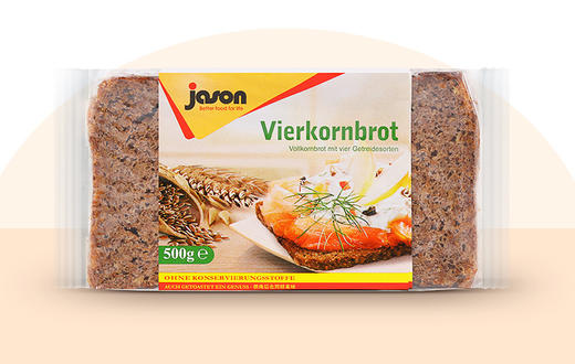 【中欧班列精选2包】德国黑麦面包 原装进口德国捷森黑面包低脂高纤维500g/包BJ 商品图7