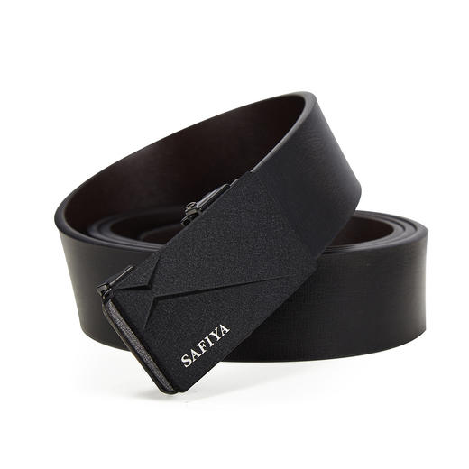 Safiya/索菲娅 二层牛皮男士皮带时尚自动扣皮带商务休闲百搭腰带男SF506014Y 商品图6