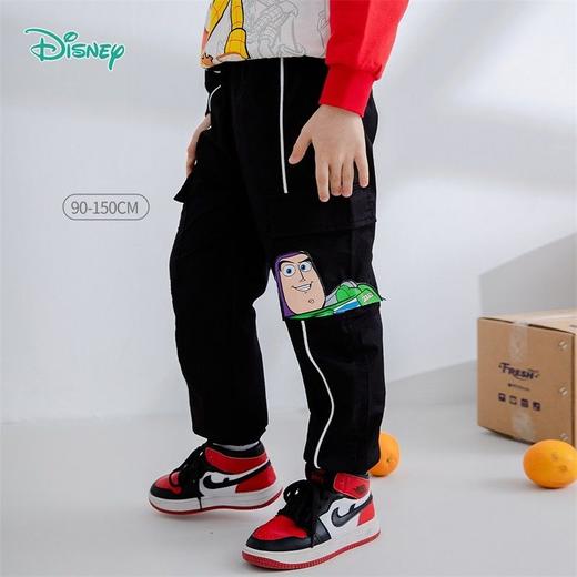 迪士尼童装男童春秋季工装裤儿童裤子中小童新款男孩长裤潮221K1259 商品图1
