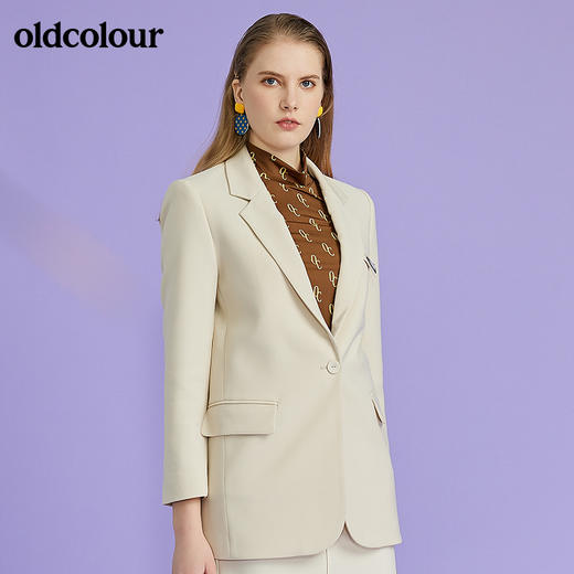oldcolour欧珂春新款西装外套纯色修身外套女O11048106 商品图2