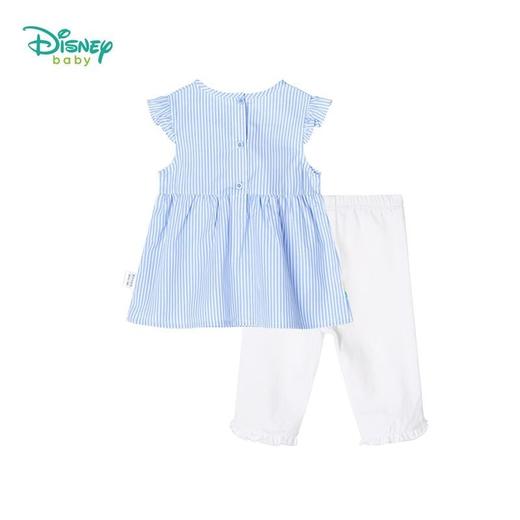 迪士尼童装 儿童套装女童洋气婴儿短袖宝宝新款条纹无袖清凉212T1252 商品图3