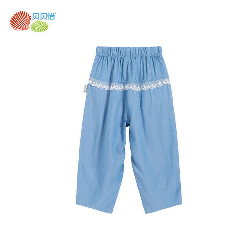 贝贝怡童装女童长裤新款洋气时尚裤子水冰布轻薄爽滑爆款个性221K2294 商品图6